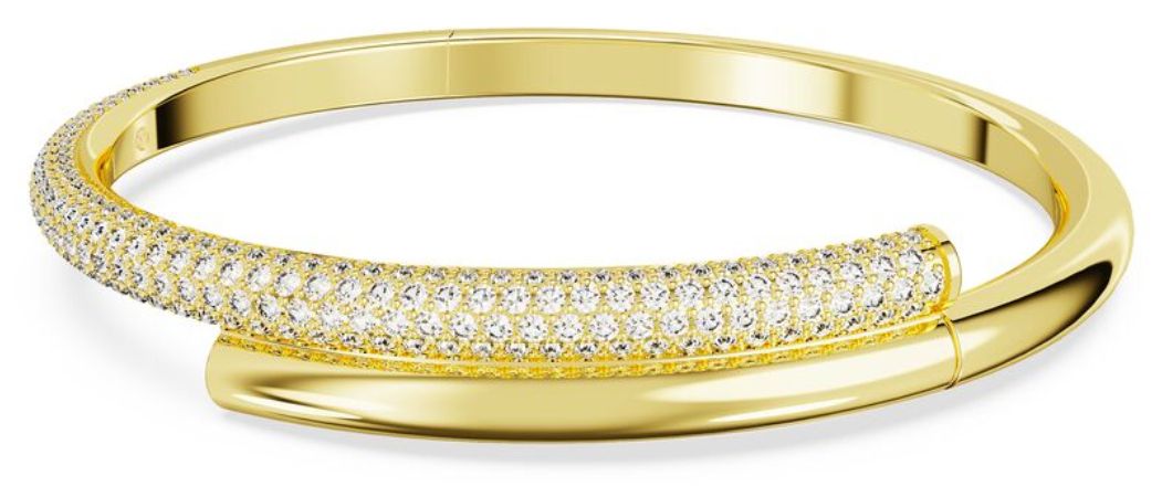 Swarovski 5669498 Dextera Bangle Gold Tone Plated White Jewellery