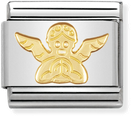 Nomination Classic Angel 18ct Gold & Steel Charm 030105/04