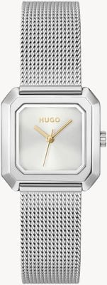 HUGO #HAZEL Three-Hand Quartz (24mm) Silver Dial / Stainless Steel Mesh Bracelet 1540183