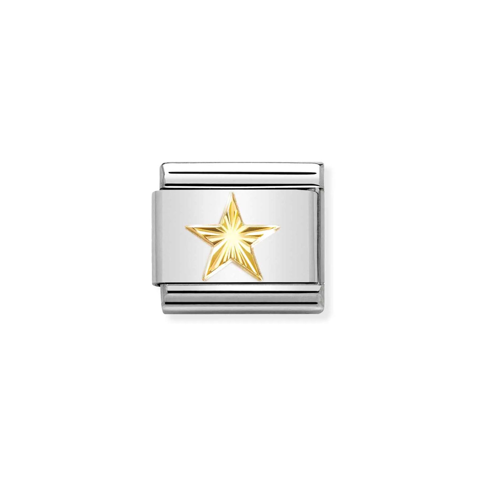 Nomination 030149/55 Classic Star 18ct Gold & Steel Charm Jewellery
