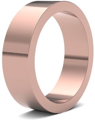 James Moore Wedding Rings | 18ct Rose Gold | 6mm | Medium | Flat | AG_6GMF-18R