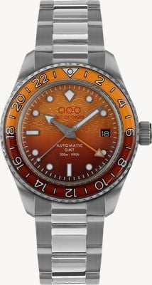 Out Of Order Negroni Automatic GMT (40mm) Orange Dial / Ultra-Brushed Stainless Steel Bracelet OOO.001-25.NE.BAND.SS