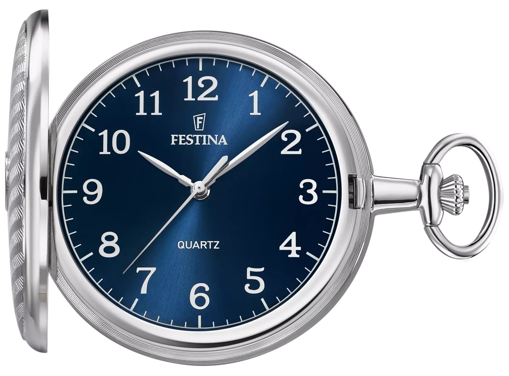 Festina F2021/2 Full-Hunter Quartz Pocket Watch (49mm) Blue