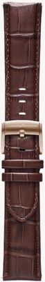 Pininfarina by Globics Genuine Italian Leather 22mm Quick Release Strap Only - Dark Brown Leather / Rose-Gold Buckle PB063