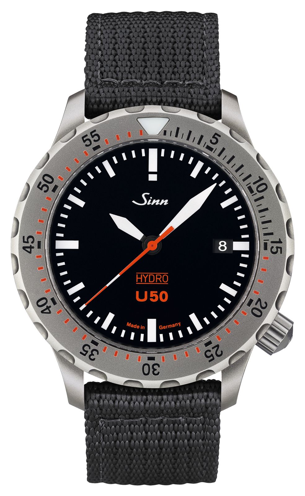 Sinn 1051.030 BLACK TEXTILE U50 HYDRO TEGIMENT 5000m (41mm) Watch