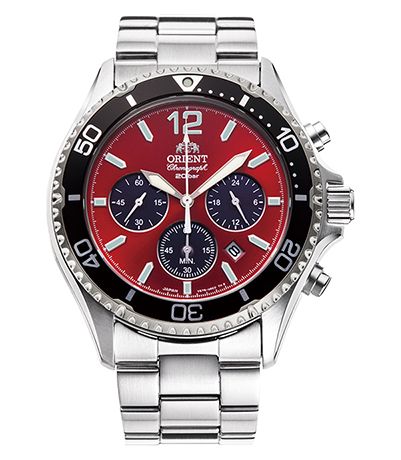 Orient RA-TX0207R10B Mako Solar Chronograph (42.8mm) Red Watch