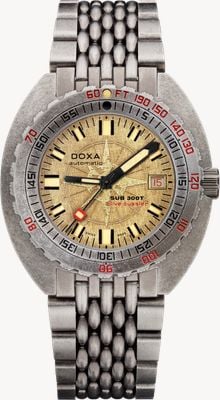 DOXA SUB 300T Clive Cussler (42.5mm) Handmade Vintage Dial / Aged Stainless Steel Rice-Grain Bracelet 840.80.031.15