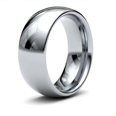 James Moore Wedding Ring  | 8mm | Heavy | Size Traditional Court | AG_8LHC-9W AG_8LHC-9W