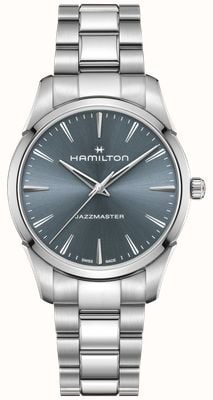 Hamilton Jazzmaster Quartz (40mm) Blue Sunray Dial / Stainless Steel Bracelet H32461141