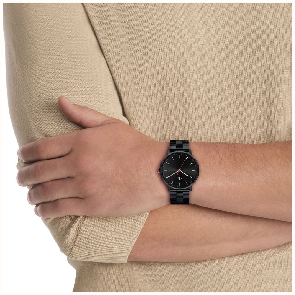 Calvin Klein CK Real Quartz (40mm) Black Dial / Black PVD Stainless Steel Bracelet 25200600 - alternate view 4