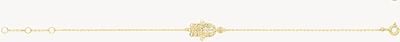 Treasure House Ladies 9ct Yellow Gold Filigree Hamsa Chain Bracelet BR654