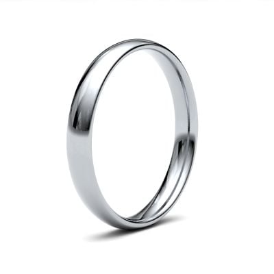 James Moore Wedding Ring  | 3mm | Light | Size Traditional Court | AG_3LLC-9W AG_3LLC-9W