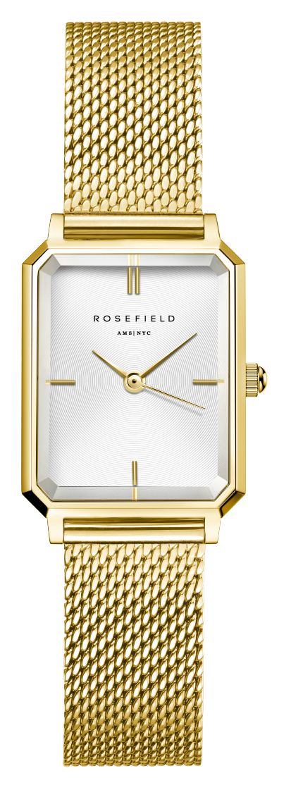 Rosefield OWGMG-O73 Octagon XS (19.5mm) White Dial / Gold- Watch