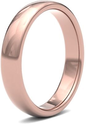 James Moore Wedding Rings | 9ct Rose Gold | 4mm | Medium | Premium Court | AG_4LMP-9R