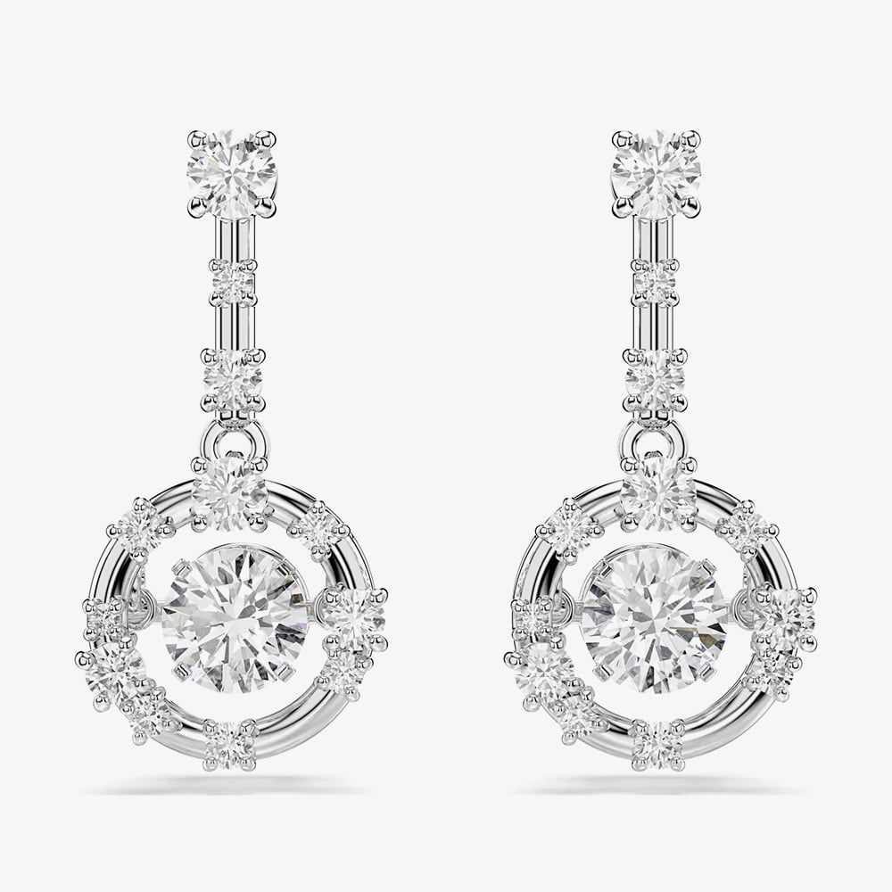 Swarovski 5738194 Constella Rhodium Plated Dancing Stone Jewellery