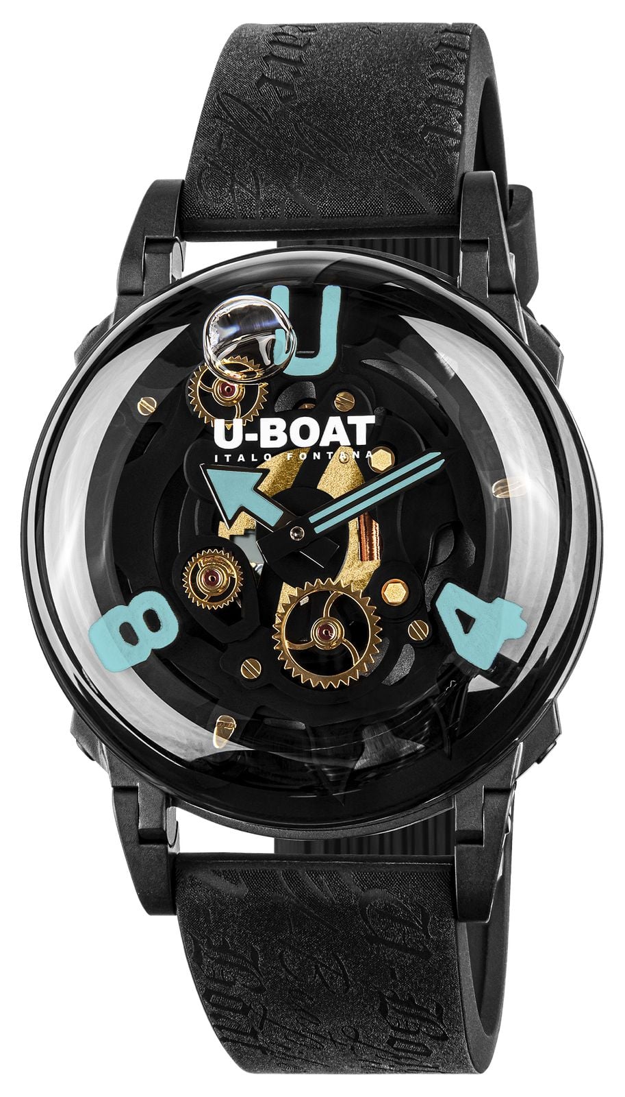 U-Boat 3353 U-65 PVD Turquiose (44mm) Black Skeleton Dial / Watch