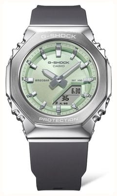 Casio G-Shock Core Metallic Colour Dial Series (40.5mm) Green Dial / Grey Bio-Based Resin Strap GM-S2110-3AER