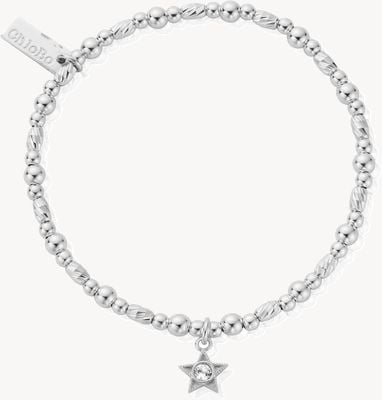 ChloBo April Birthstone Bracelet - 925 Sterling Silver SBBCB3486