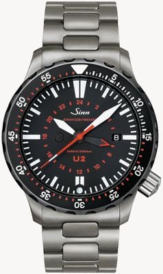 Sinn U2 SDR U-BOAT STEEL MISSION TIMER 1020.040bracelet