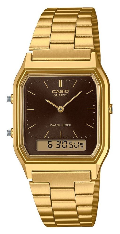 Casio AQ-230GA-5AMQYES Vintage AQ-230 Series (29.8mm) Brown Watch