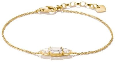 Thomas Sabo 18k Gold Plated Bracelet With Sparkling Zirconia Stones Bold A2221-414-14-L19V