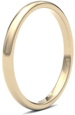 James Moore Wedding Rings | 9ct Yellow Gold | 2mm | Heavy | Premium Court | AG_2LHP-9Y