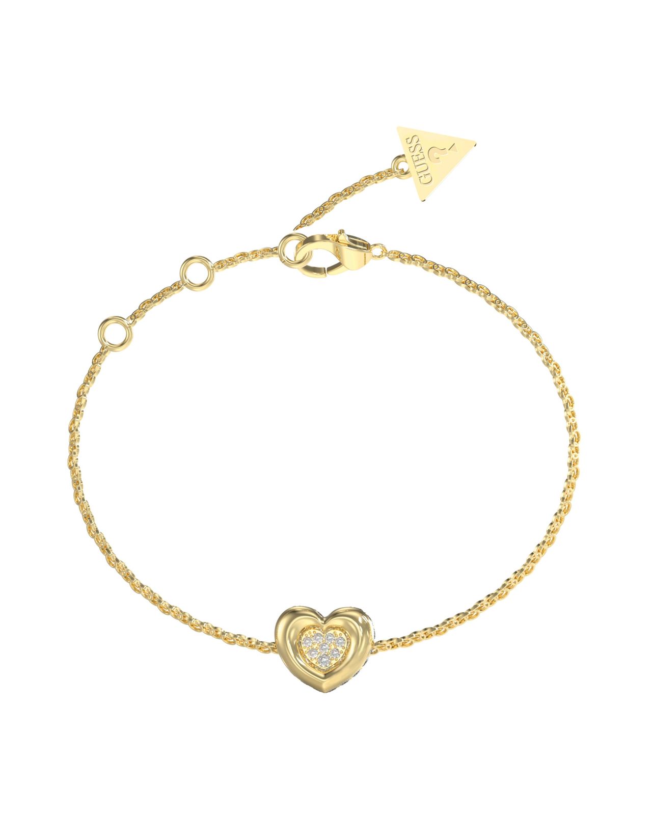 Guess UBB05461YGL Guess Womens Large L.O.V.E. 12Mm Heart Jewellery