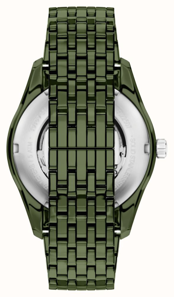 Emporio Armani Ceramic Automatic (43mm) Skeleton Dial / Green Ceramic Bracelet AR60100 - alternate view 5