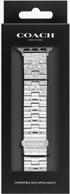 Coach Apple Watch Strap (38/40/41mm) Stainless Steel & Crystal 14700149