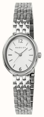 Radley Oval Three-Hand Quartz (21.5mm) White Dial / Stainless Steel Bracelet RY4691