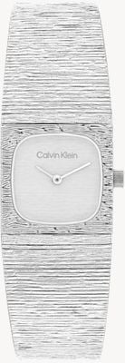 Calvin Klein SOPHISTICATED SQUARE Two-Hand Quartz (20mm) Silver Dial / Stainless Steel Bracelet 25100177