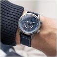 Bremont Altitude MB Meteor Time Zones Automatic (42mm) Brushed Blue Galvanic Metal Dial / Blue Leather Strap Watch ALT42-MT-Z-TI-BLBL-L-S - alternate view 7