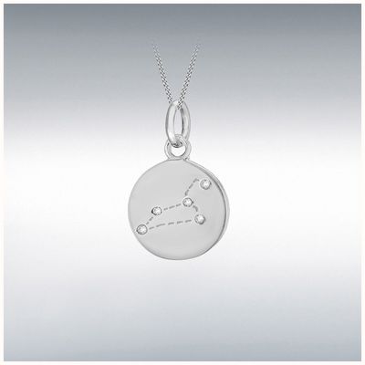 IBB Silver Leo Star Sign Constellation Dics Pend 8.68.5739