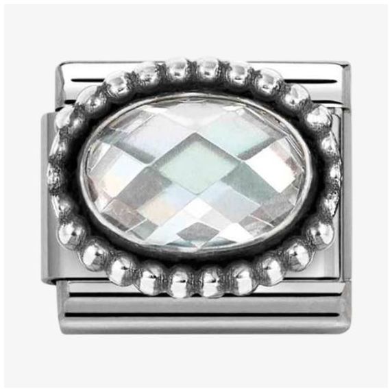Nomination 330607/010 Classic Oval Bead Cubic Zirconia Charm Jewellery