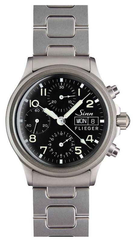 Sinn 356.020 TWO LINK BRACELET 356 Pilot Traditional Watch