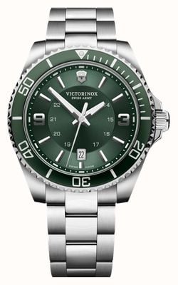 Victorinox Maverick Large (43mm) Green Dial / Stainless Steel Bracelet 241934