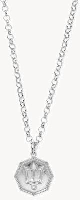 ChloBo MAN Belcher Chain Trident Necklace - 925 Sterling Silver SCBEL3C022M