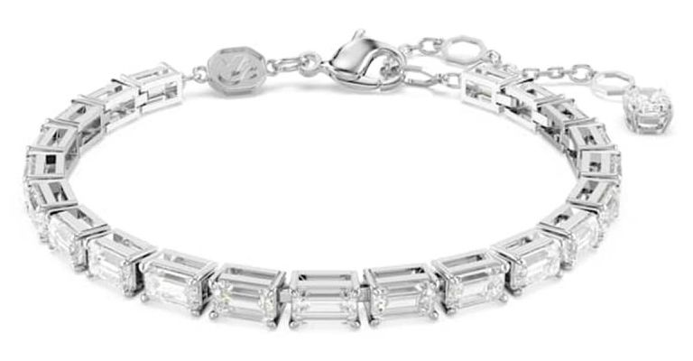Swarovski 5707200 Matrix Tennis Bracelet Baguette-Cut White Jewellery