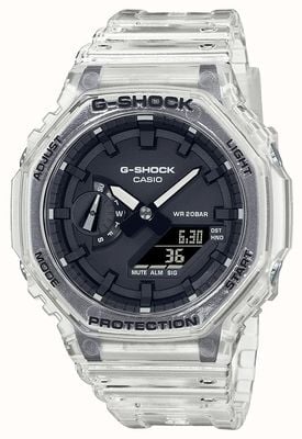 Casio G-Shock Skeleton Series Clear Case and Strap GA-2100SKE-7AER