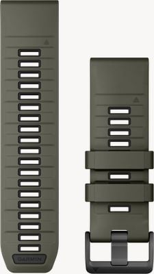 Garmin QuickFit Bands (26mm) Olive Drab/Black Silicone with Black Hardware - Strap Only 010-13393-12