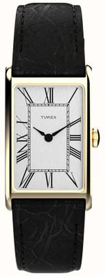 Timex 1976 Lexington Reissue (21mm) White Dial / Black Leather Strap TW2Y56200