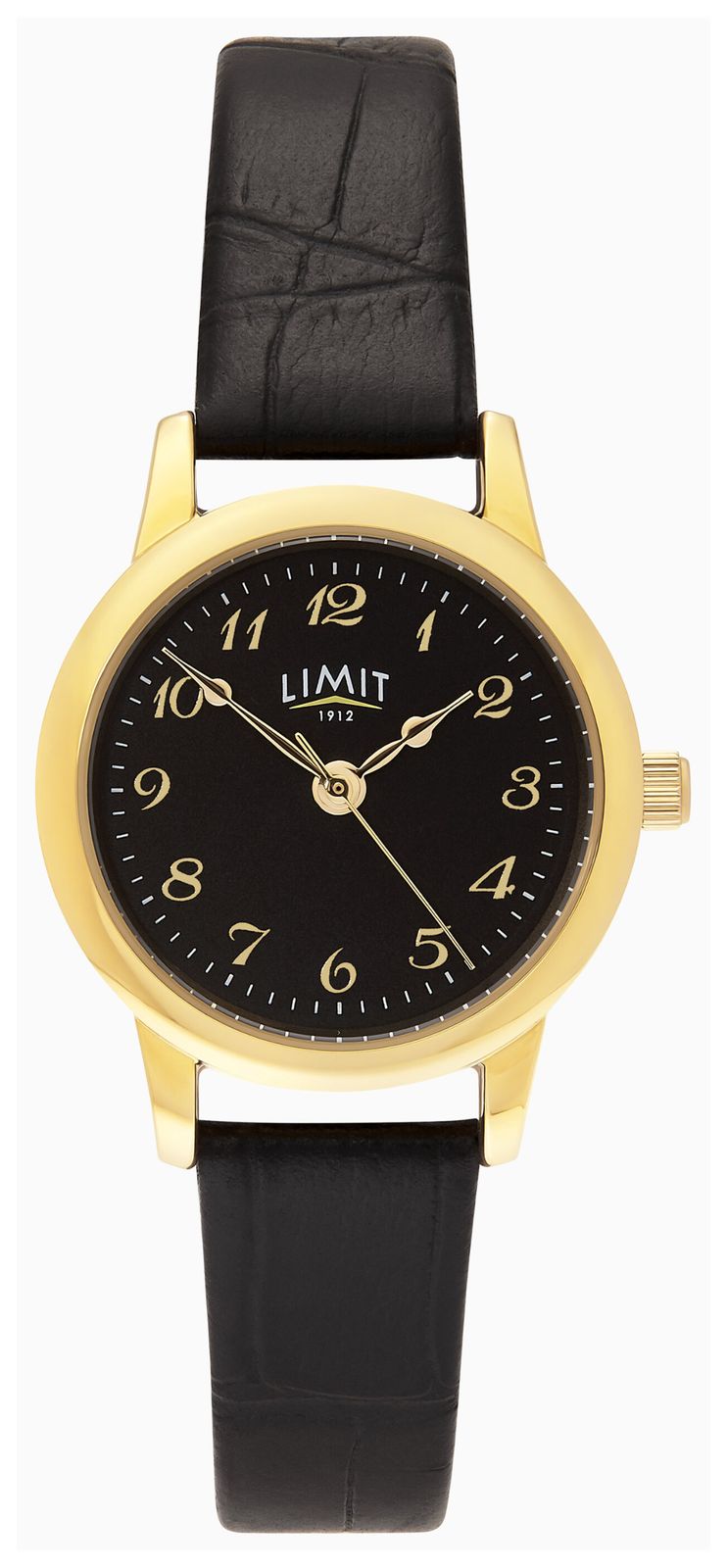 Limit 60272 Classic Quartz (26mm) Black Dial / Black Croc Watch