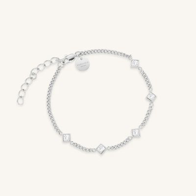 Rosefield Jewellery Playful Crystals Princess Bracelet Silver JBCPS-J1173