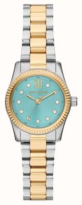 Michael Kors Lexington Petite Crystal (26mm) Blue Sunray Dial / Two-Tone Stainless Steel Bracelet MK7579