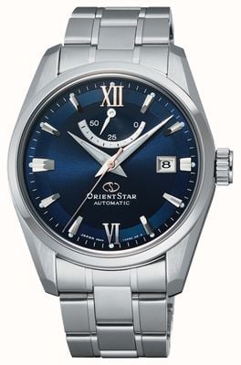 Orient Star Contemporary Date Mechanical (38.5mm) Blue Dial / Stainless Steel RE-AU0005L00B