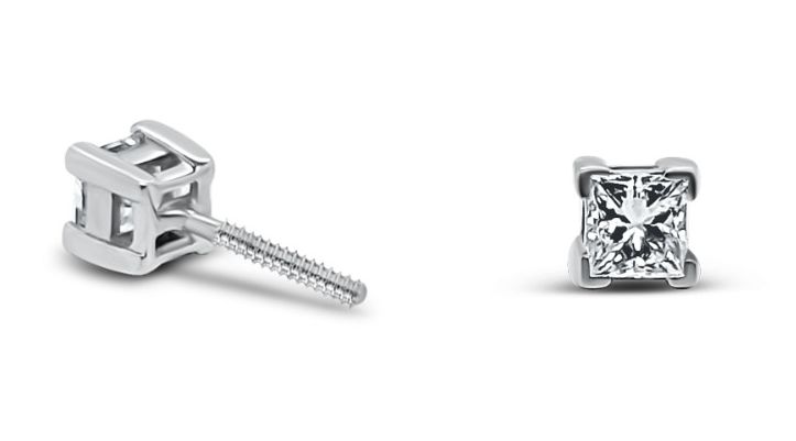 James Moore J3252 18ct White Gold Princess Cut 0.75 G-H SI Jewellery