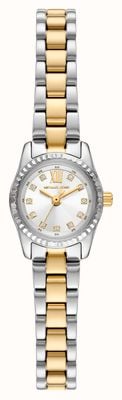 Michael Kors Lexington Crystal (30mm) Silver Dial / Two-Tone Stainless Steel Bracelet MK4903