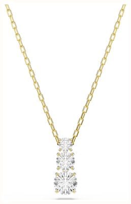 Swarovski Stilla Attract Pendant Round Cut, White, Gold-tone Plated 5723298