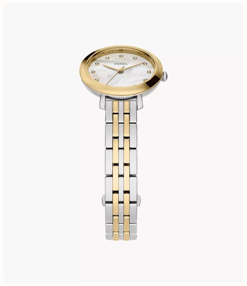 Fossil Heidi 26 mm Three-Hand Two-Tone Stainless Steel Fossil Watch ES5500 - alternate view 3