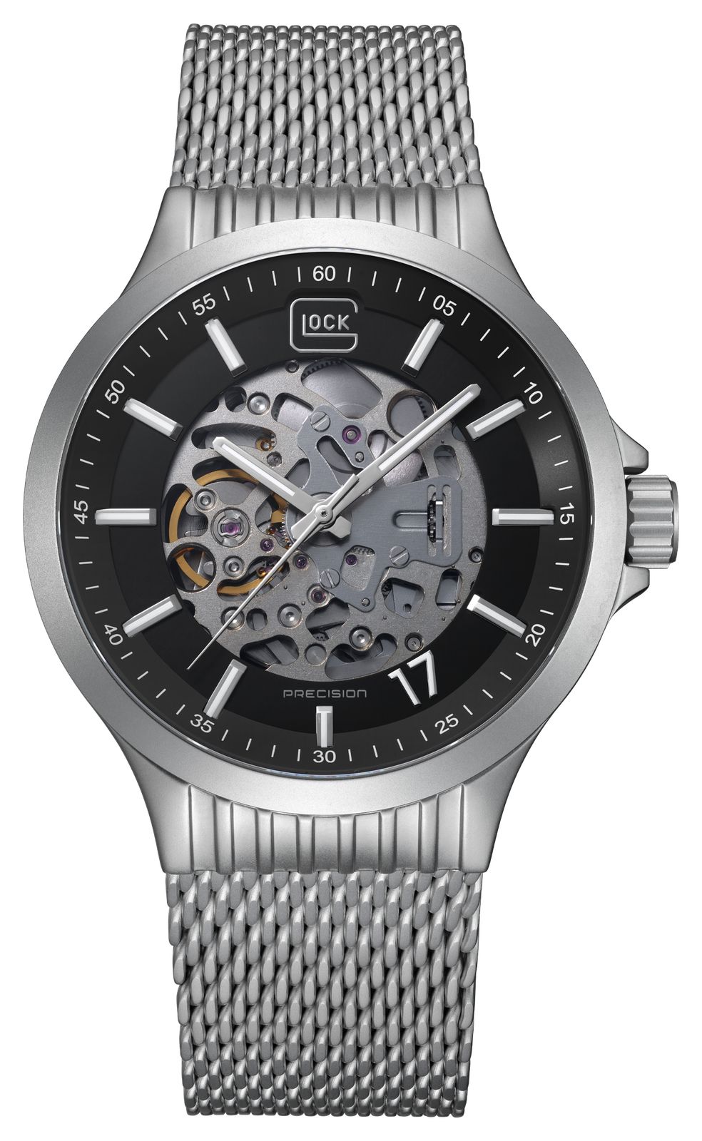 GLOCK Precision GW-14-4-24 Skeleton Automatic (44mm) Black Watch